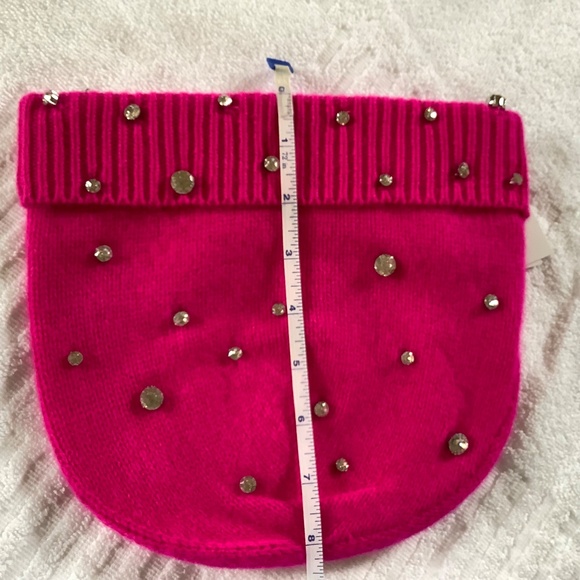Charter Club Cashmere Embellished Cuffed Beanie Pink OS main image 8